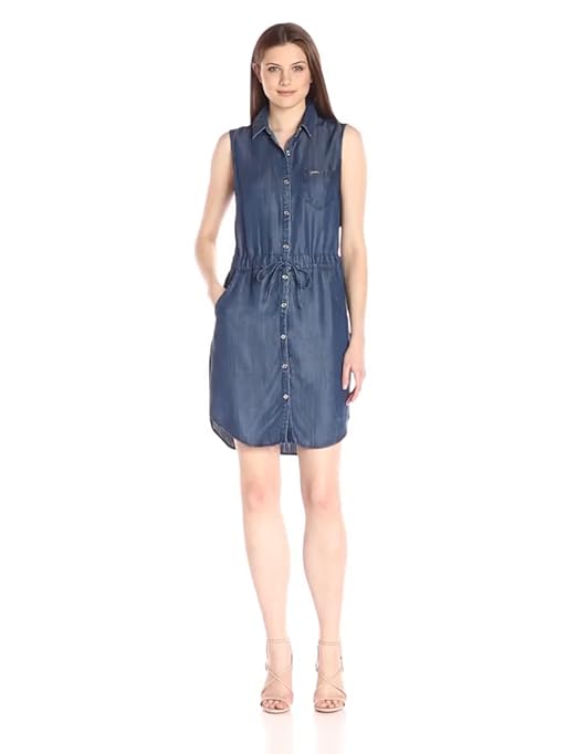 tencel denim shirt dress