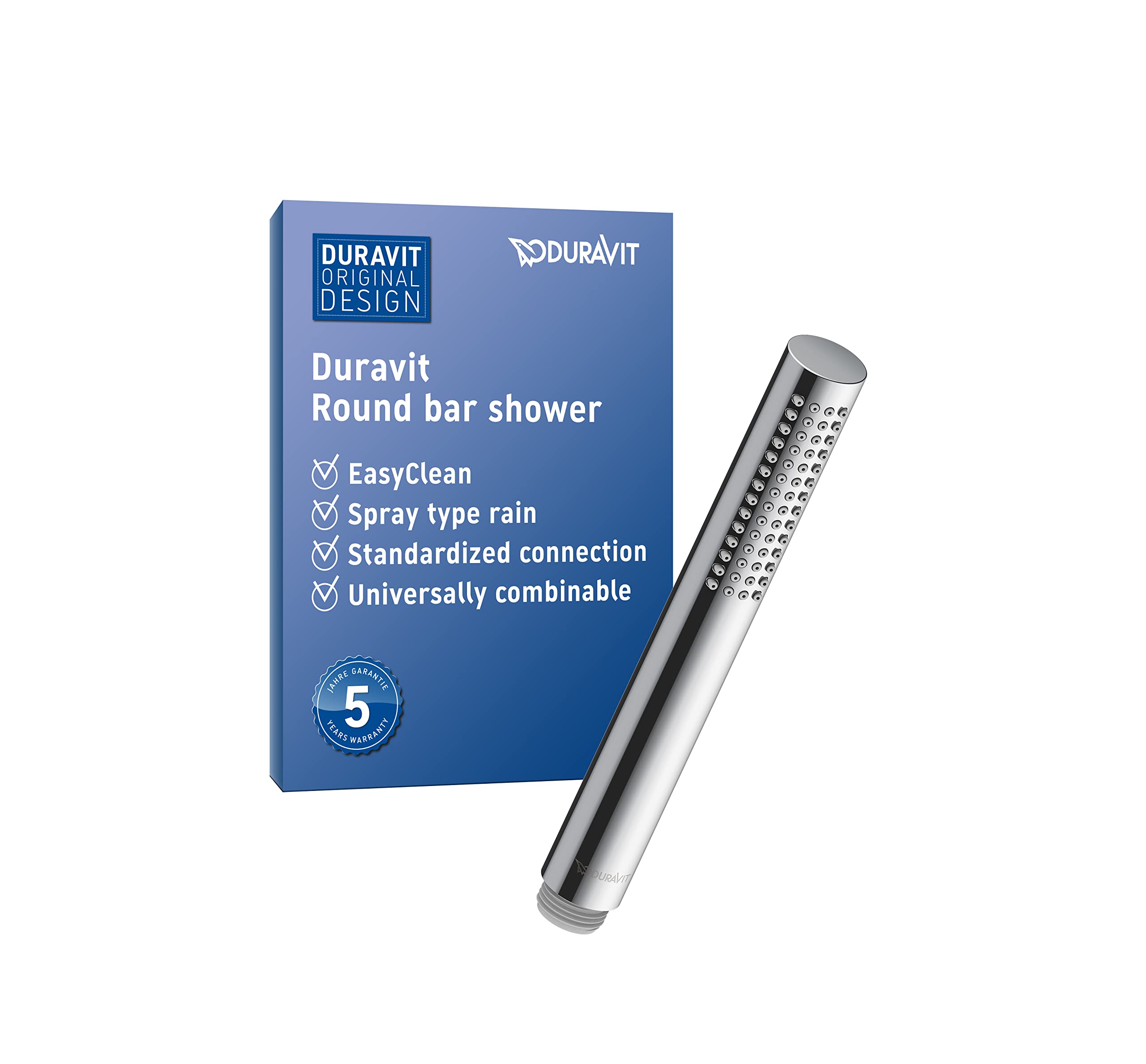 Duravit UV0642001010 Universal Shower Head, Chrome, Duschkopf ohne Brauseschlauch