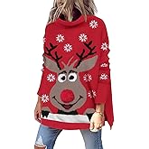 LILLUSORY Women's Mock Turtleneck Sweaters Oversized Long Sleeve Casual Knit Pullover 2026 Tunic Tops Wear with Leggings