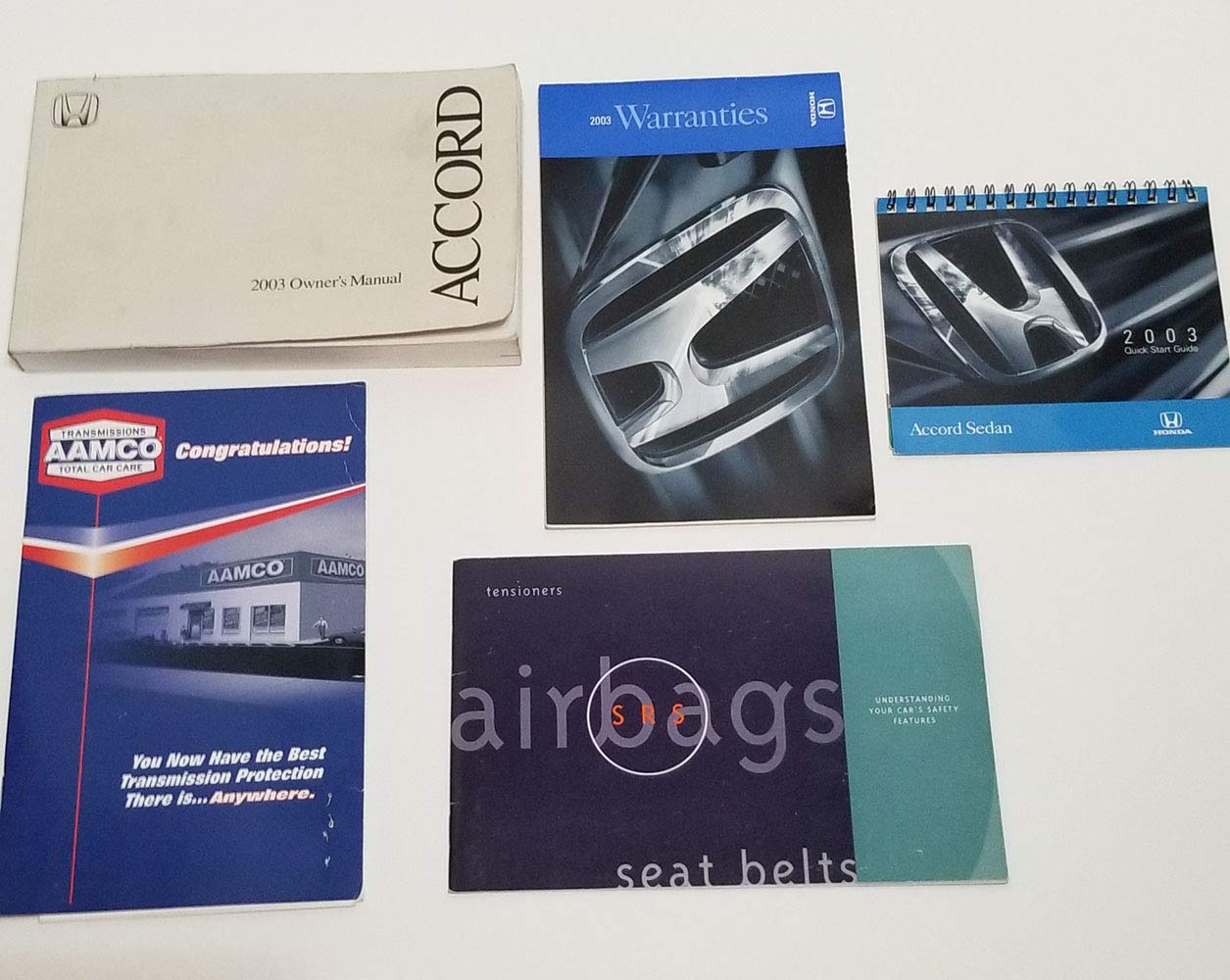 2003 Honda Accord Owners Manual Paperback – 2003