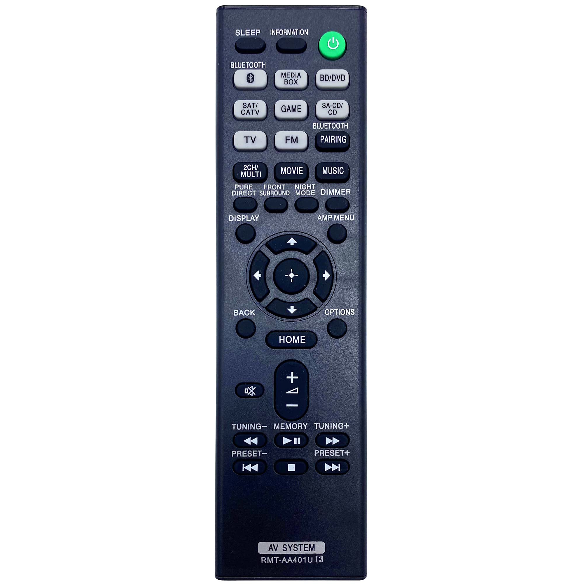 Leankle Remote Controller RMT-AA401U for Sony Receivers STR-DH590, STR-DH790