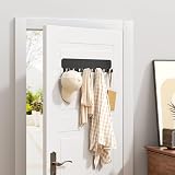 pickpiff Key Holder Wall Mount 8 Hooks Adhesive No Drill Black view 3