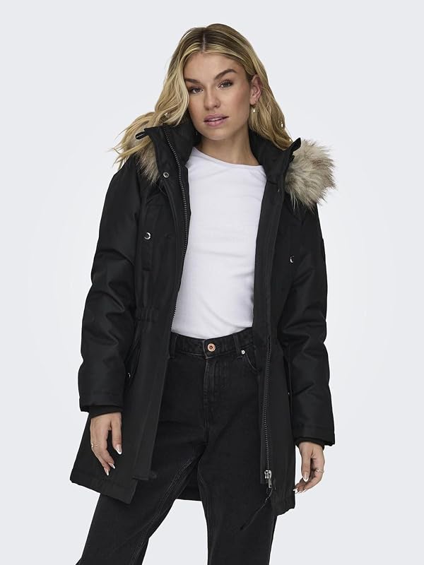 Only Girl Parka Lang 134black Homme Baskets de running, Blanc Bright White Oil Blue, 45 EU