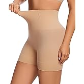 WOWENY Shapewear Shorts Mid-Waist Body Shaper Shorts Tummy Control Underwear Seamless Slip Shorts for Under Dresses