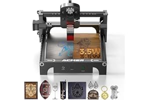 ACMER S1 Laser Engraver for Beginner Mini Laser Engraving Machine for Wood, Leather, Plastic, Laser Class4 (S1 3500mW)