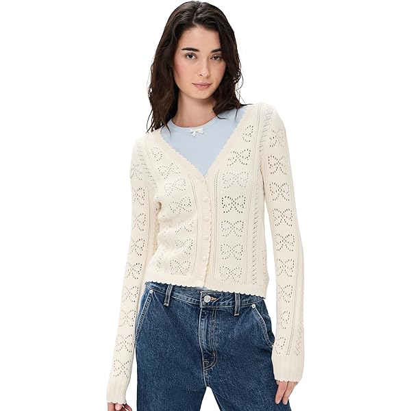 Z SUPPLY Women's Sadira Fluffy Cardigan, Moonlight, L at Amazon