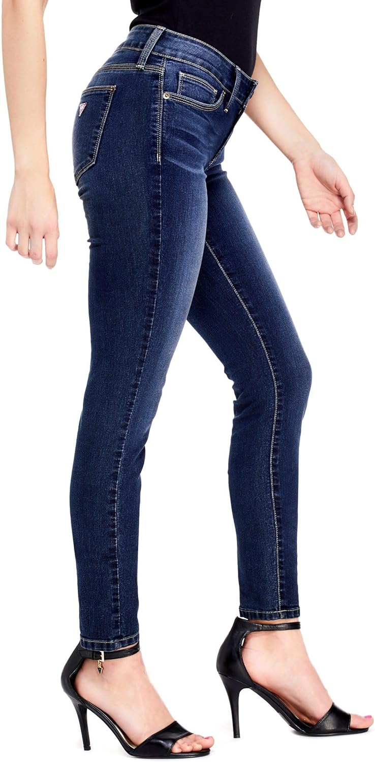 guess medium rise curvy skinny sienna curvy fit