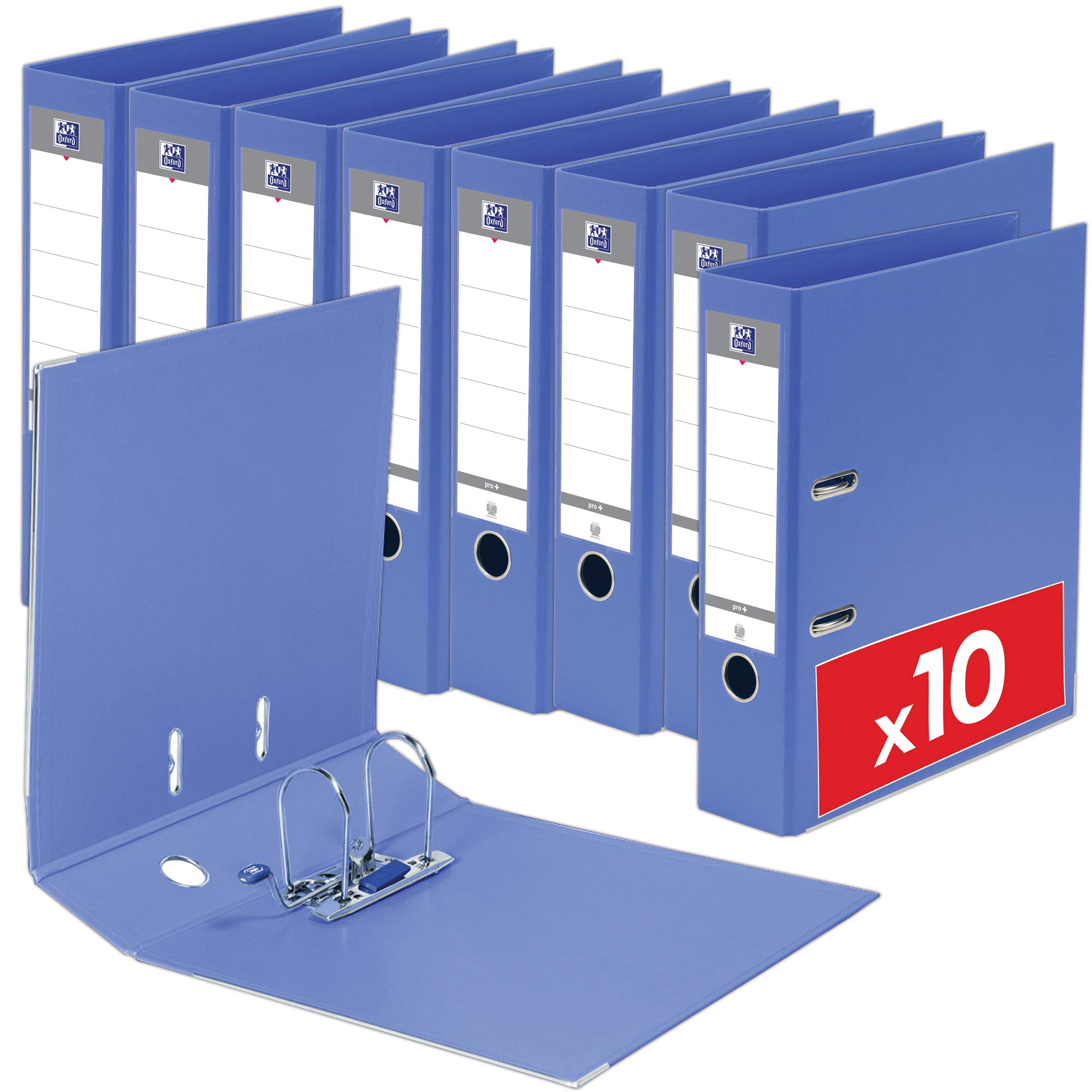 Oxford Smart Pro+ Lever Arch File A4 80 mm Polypropylene Light Blue