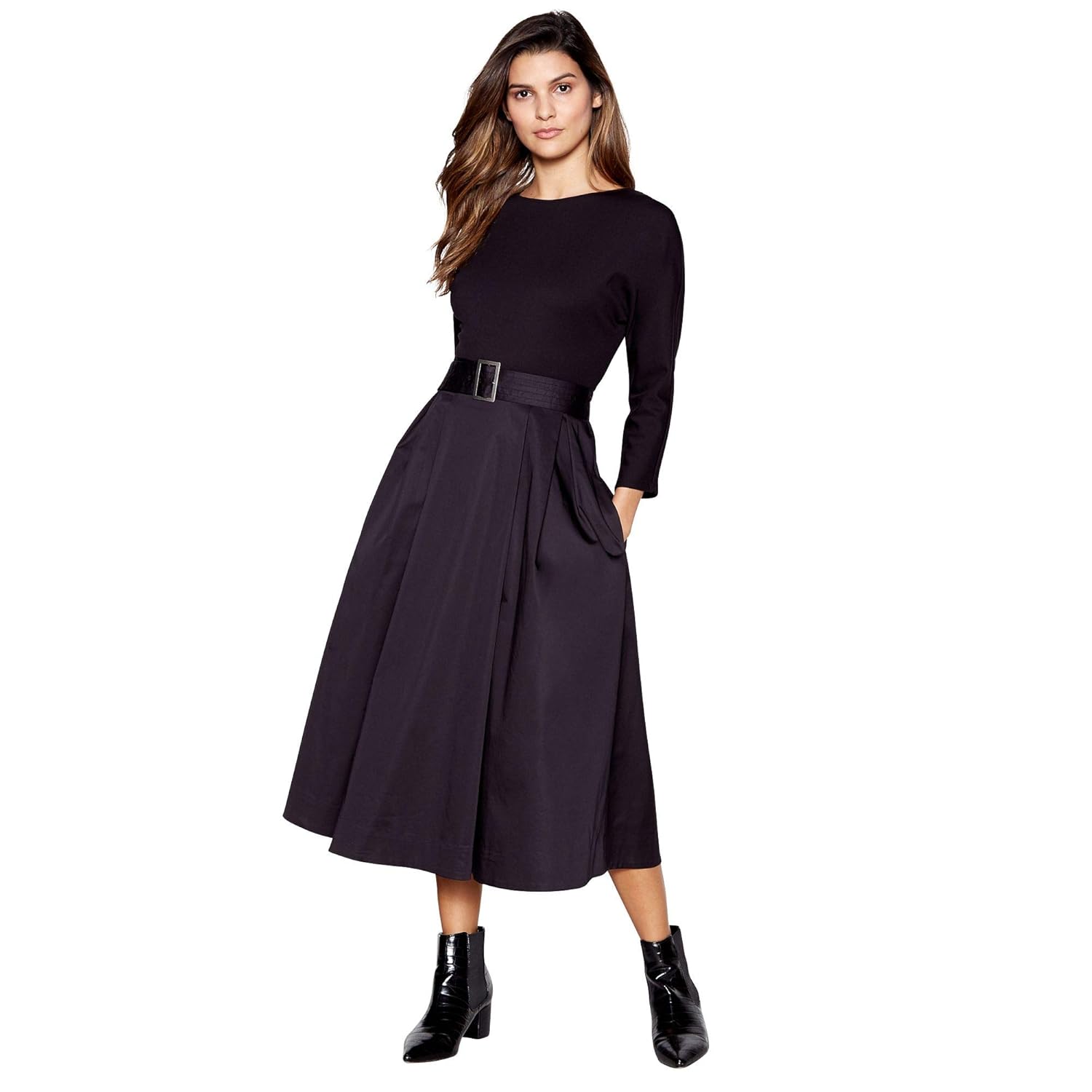 black utility dress