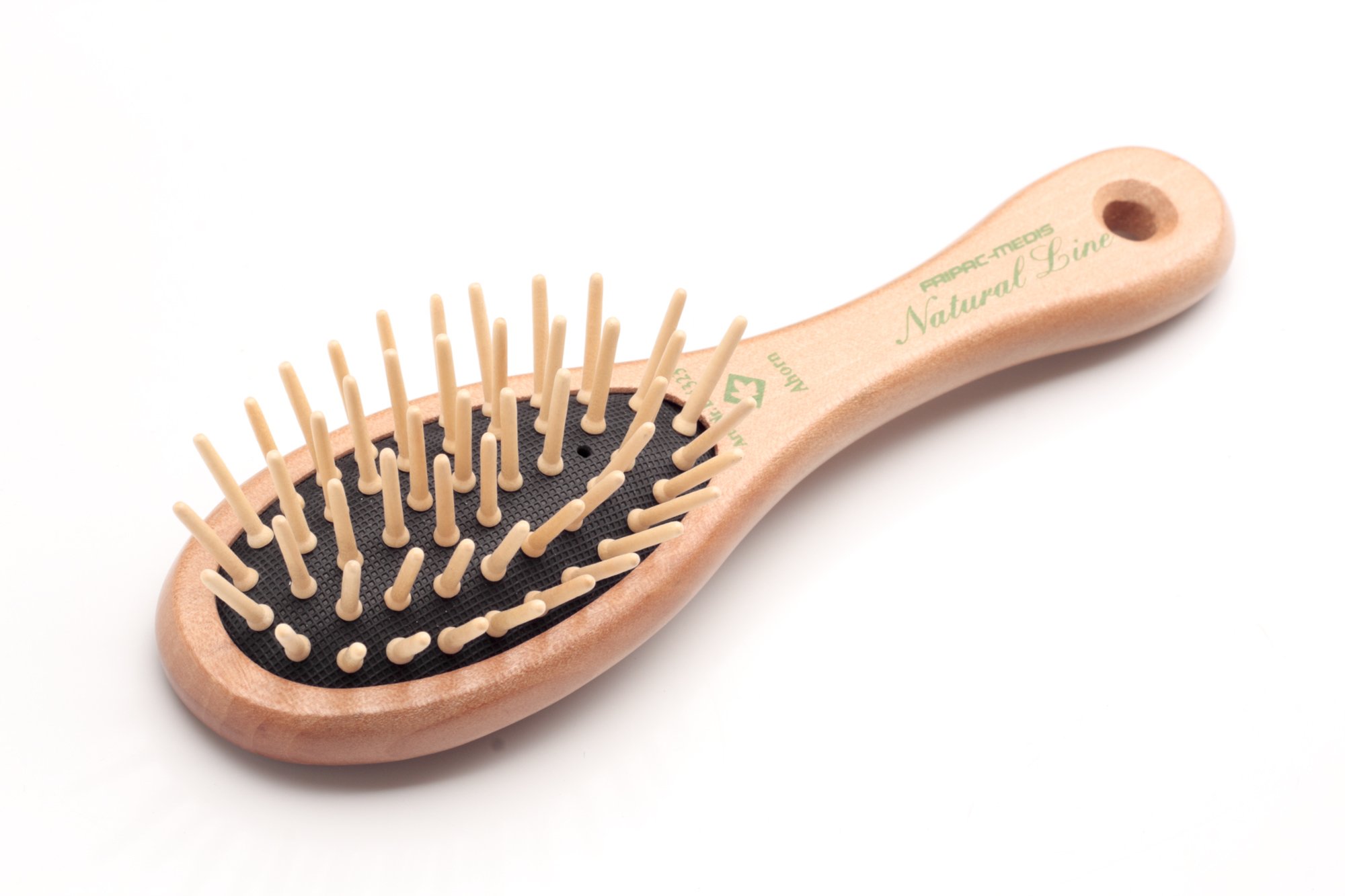 Fripac-Medis Natural Line Maple Oval Brush with 6-Row