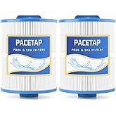 PACETAP 2 Pack Spa Filter Replacement for PAS50SV-F2M, Hot Tub Spa Filter Cartridge Compatible with Artesian Spas, Tidal Fit Swim 06-0006-12, 06-0005-12, 6CH-502, PAS50SV-F2M, FC-0311