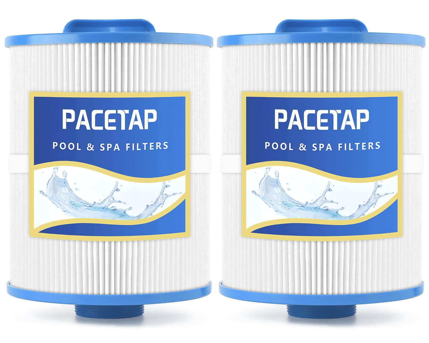Photo 1 of PACETAP 2 Pack Spa Filter Replacement for PAS50SV-F2M, Hot Tub Spa Filter Cartridge Compatible with Artesian Spas, Tidal Fit Swim 06-0006-12, 06-0005-12, 6CH-502, PAS50SV-F2M, FC-0311