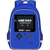 TILYTADLY School Backpack For Boys - Gamer Boys Backpack For Kids Children Teens Elementary Middle School - Ages 6-18，17″