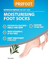 PROFOOT Moisturising Foot Mask 2 Pack Intensive Repair Tea Tree Vitamin E view 2