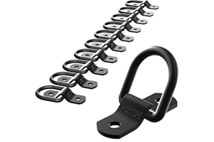 Motorcycle Tie Down Anchor Hook Heavy Duty Alloy Steel - Dirt Bike Tie Down Strap Rings Accessories for Truck, Camper, Traile