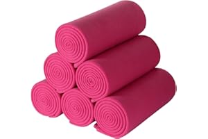 CAI TENG Fleece Throw Blanket Blankets for Couch Bed 50x60 6 Pack Kids Blanket Throws Polar Fleece Fabric Soft Cozy Travel Blankets Lightweight Small Throws Wedding Gifts Travel Hot Pink