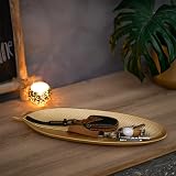 Hanobe Decorative Leaf Bowl Tray Gold Jewelry Dish Home Decor view 7