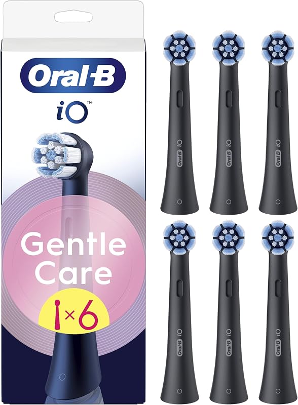 Testine di Ricambio iO Gentle Care, Nere, 6 Ricambi