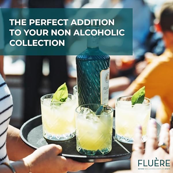 FLUÈRE FLORAL BOTANICAL BLEND | GIN ALTERNATIVE | PREMIUM NON-ALCOHOLIC DISTILLED SPIRIT | ALCOHOL-FREE SPIRIT ALTERNATIVE FOR ZERO PROOF COCKTAILS