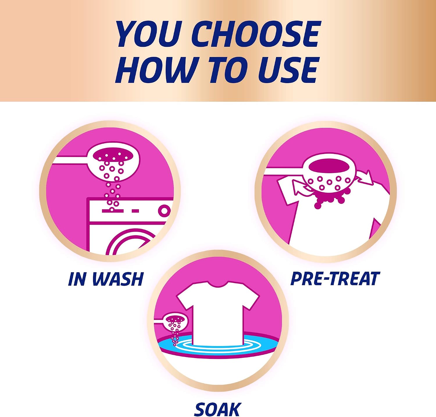 Vanish Crystal White Stain Remover Powder, 2.4kg, Oxi Action for Quick Wash Restores Whites & Removes Tough Stains - Image 5