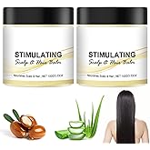ChLNDalin 2PCS Stimulating Scalp and Hair Balm, Nourishing Shea Butter & Mango Butter Blend, Supports Scalp Health, Moisturizes Hair & Scalp, Improves Hair Texture
