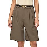 Willit Women's Shorts Wide Leg Dress Casual Work Summer Pleated Shorts High Waisted with Pockets 7" 10"