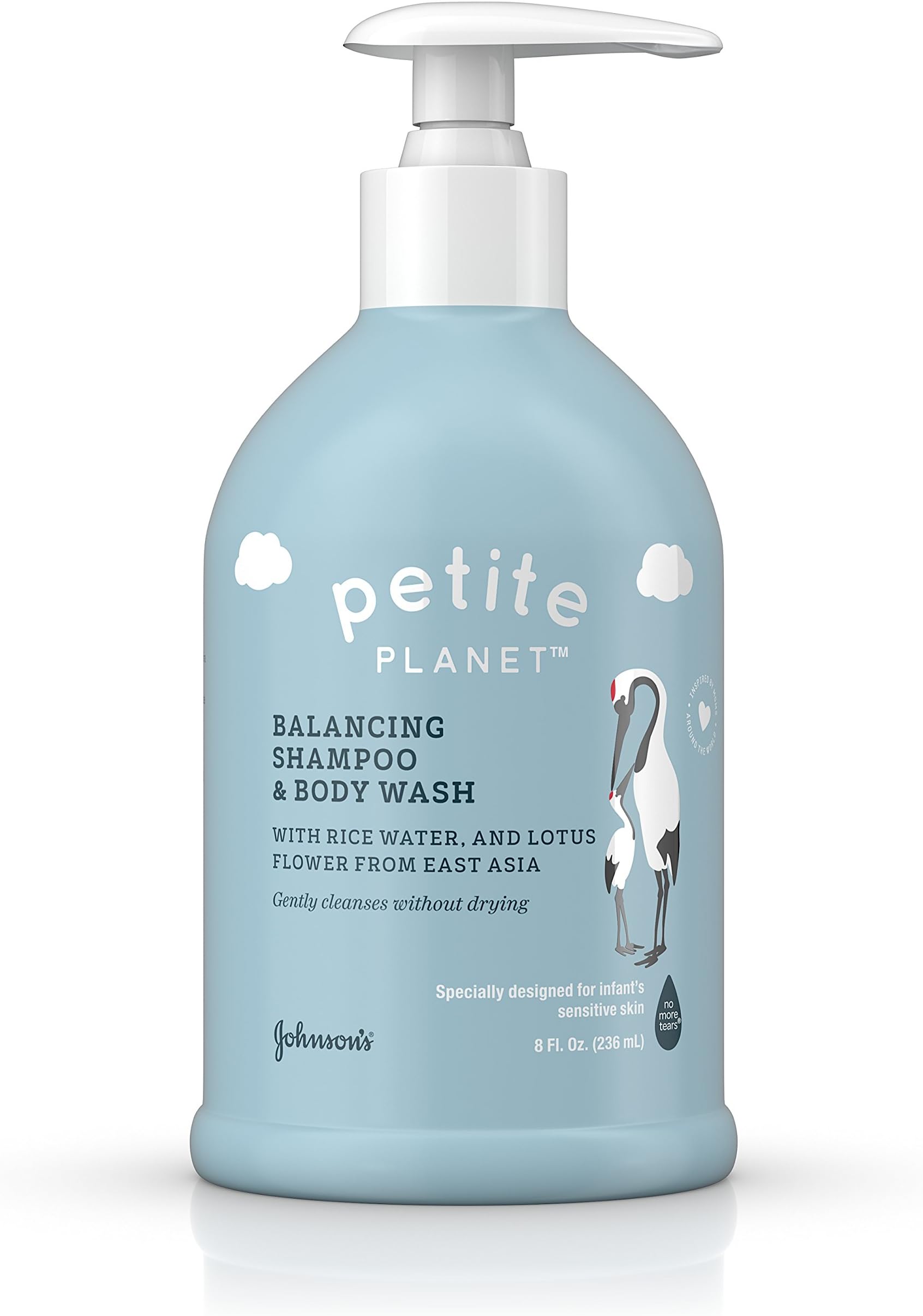 Petite Planet Balancing Baby Shampoo and Body Wash for Healthy-Looking Skin & Hair, 8 Fluid Ounce