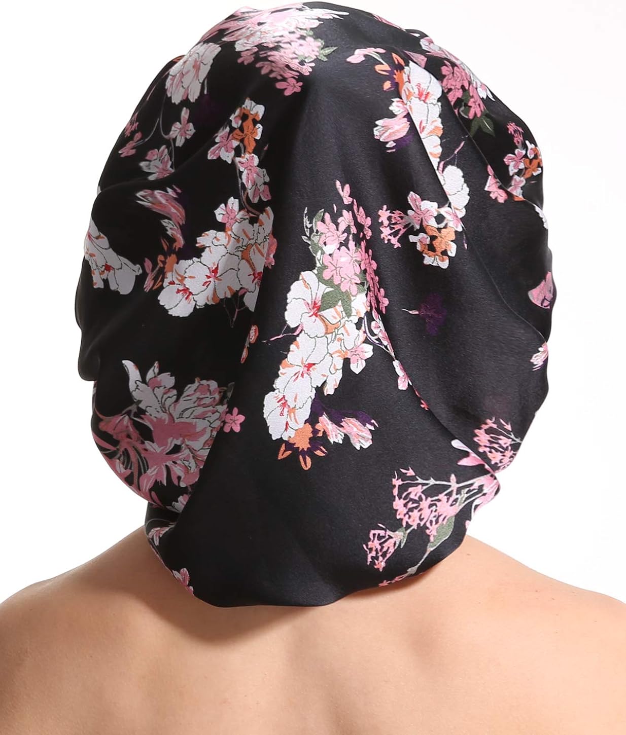 Satin Silk Bonnet Sleep Cap - Printing Soft Extra Large Wide Band S Women Night Hat For Long Curly Natural Hair Cap Salon Silk Scarf Chemo Patient Slouch Slouchy, Christmas Santa Day Gifts For Women at  Women’s Clothing store