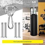 Morzejar Heavy Duty Ceiling Hook 360° Rotatable 304 Stainless Steel 400 kg view 3