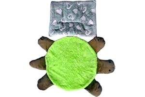 11'' Floor Turtle Mop, Cute Small Double Turtle Shaped Floor Cleaning Pad, Washable Reusable Mop for Home Dorms Office Tile, 