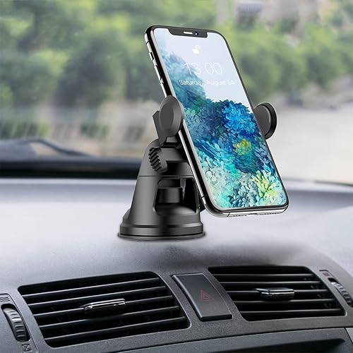Car Phone Mount, 360°Adjustable Car Phone Holder with Enhanced