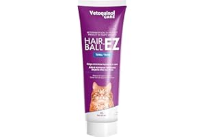 Vetoquinol Hairball-EZ – Veterinary Health Product – Helps Minimize Hairballs in Cats (Tuna)