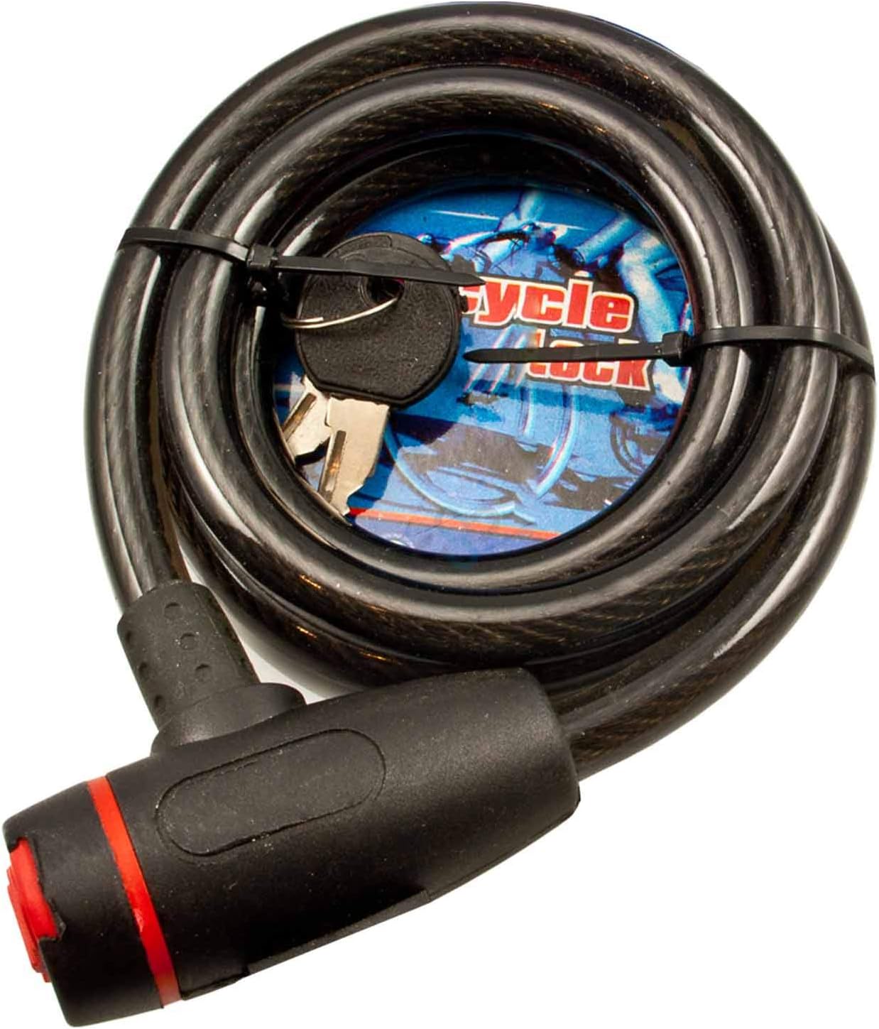 HF Bike Lock Cable Lock Bicycle Motorcycle Scooter (Cable Lock, 10mm X 100cm)