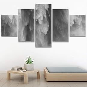 SIGNWIN 5 Panel Canvas Wall Art Modern Art...