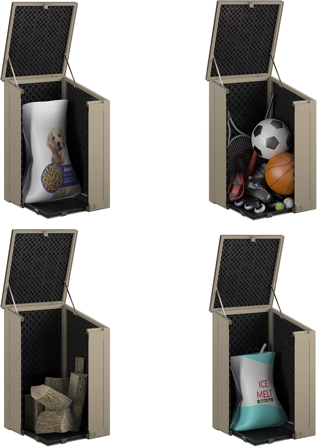Cosco Outdoor Living 88333BTN1E, Large Lockable Package Delivery and Storage Box, 6.3 Cubic feet, Tan BoxGuard - - 