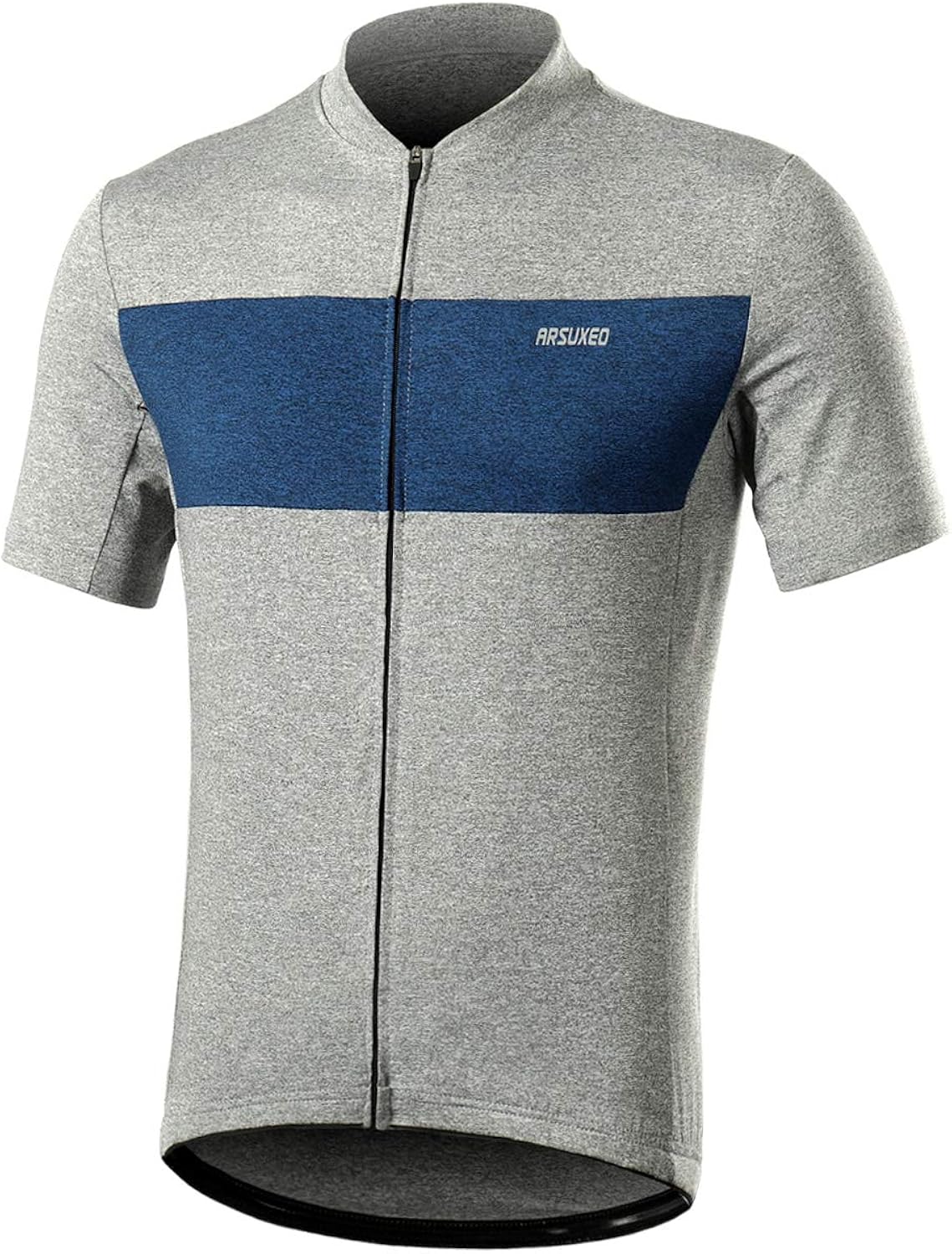 ARSUXEO Men's Elastic Cycling Jersey Short Sleeves MTB Bike Shirt 639: Clothing