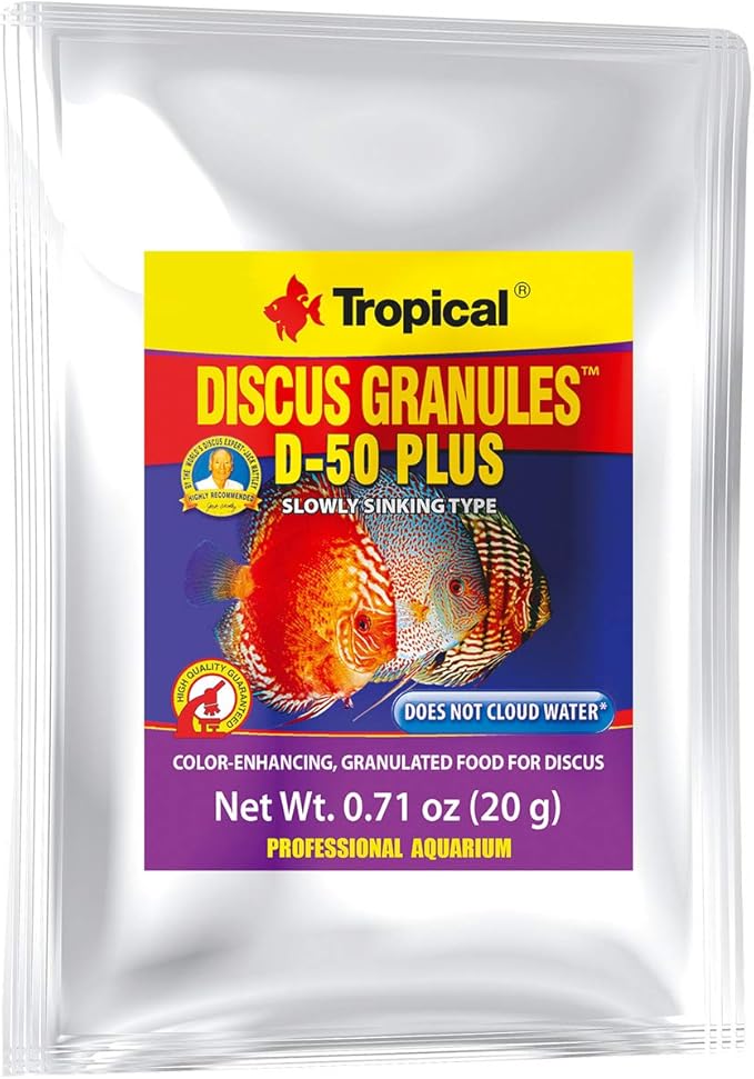 Tropical USA Discus Granules D50 Plus Fish Food Sachet