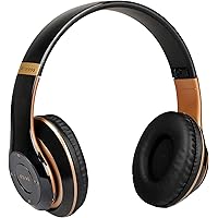 ROXO P30 Wireless Bluetooth Headphone Memory Card and AUX Support(Black)