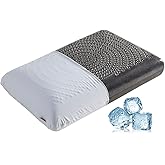 SAPHREAS Cooling Gel Memory Foam Pillow for Side, Back and Stomach Sleepers, Cool Bed Pillow for Sleeping, Removable & Machine Washable