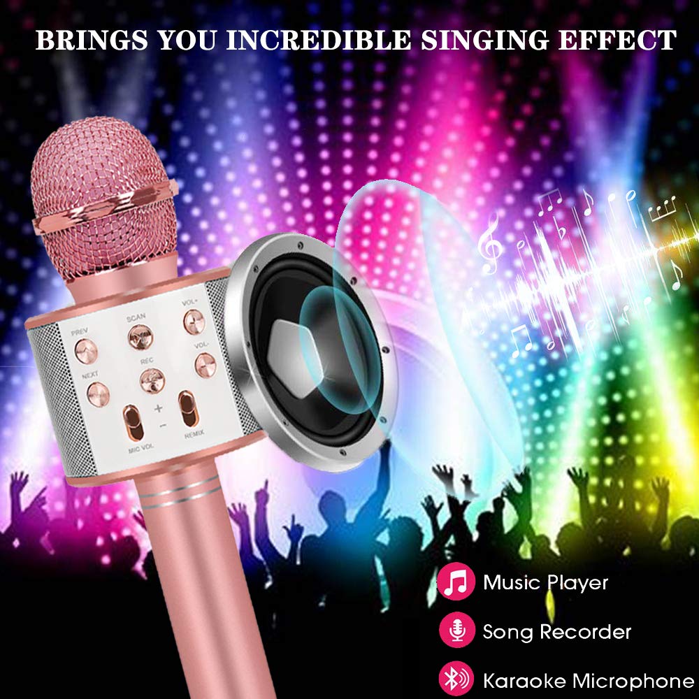 Toys For 3 16 Years Old Girls Gifts Karaoke Microphone For Kids Age 4 12 Best Fun Birthday Gifts For 5 6 7 8 9 10 11 Years Teens Girl Boys Toys Games Karaoke Machines