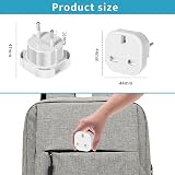 Herfair UK to Europe Plug Adapter 4 Pack Type C/E/F EU Travel Converter view 7