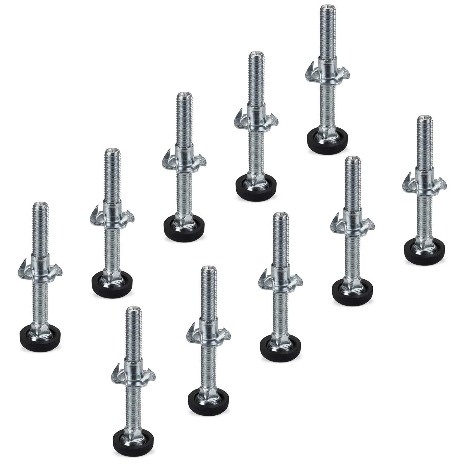 10 x Adjusting Screws M8 x 70 mm with Drive-in Nut Capacity of Load: up to 300 kg Adjustment Screw Adjusting Bolt