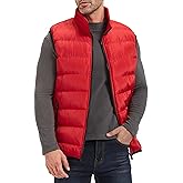XinYangNi Mens Puffer Vest Quilted Outerwear Winter Warm Down Puffy Vests Lightweight Casual Padded Jacket