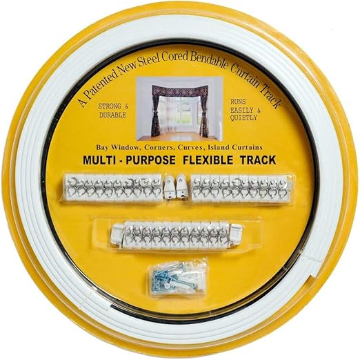 Amazon Com Multi Purpose Flexible Curtain Track With Metal Spine