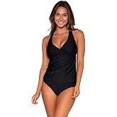 Sunsets Elsie Tankini (Swim Top Only) | Fits D, DD, E to H cup sizes, Underwire, Removable cups, Adjustable straps with j-hook, Hidden hook and eye closure