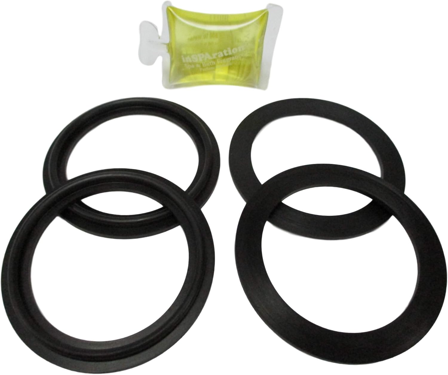 2.2 ID 3 OD Flat Gasket Works on Variety of Spas Impresa 4 Pack Spa Hot Tub Pump Heater Union