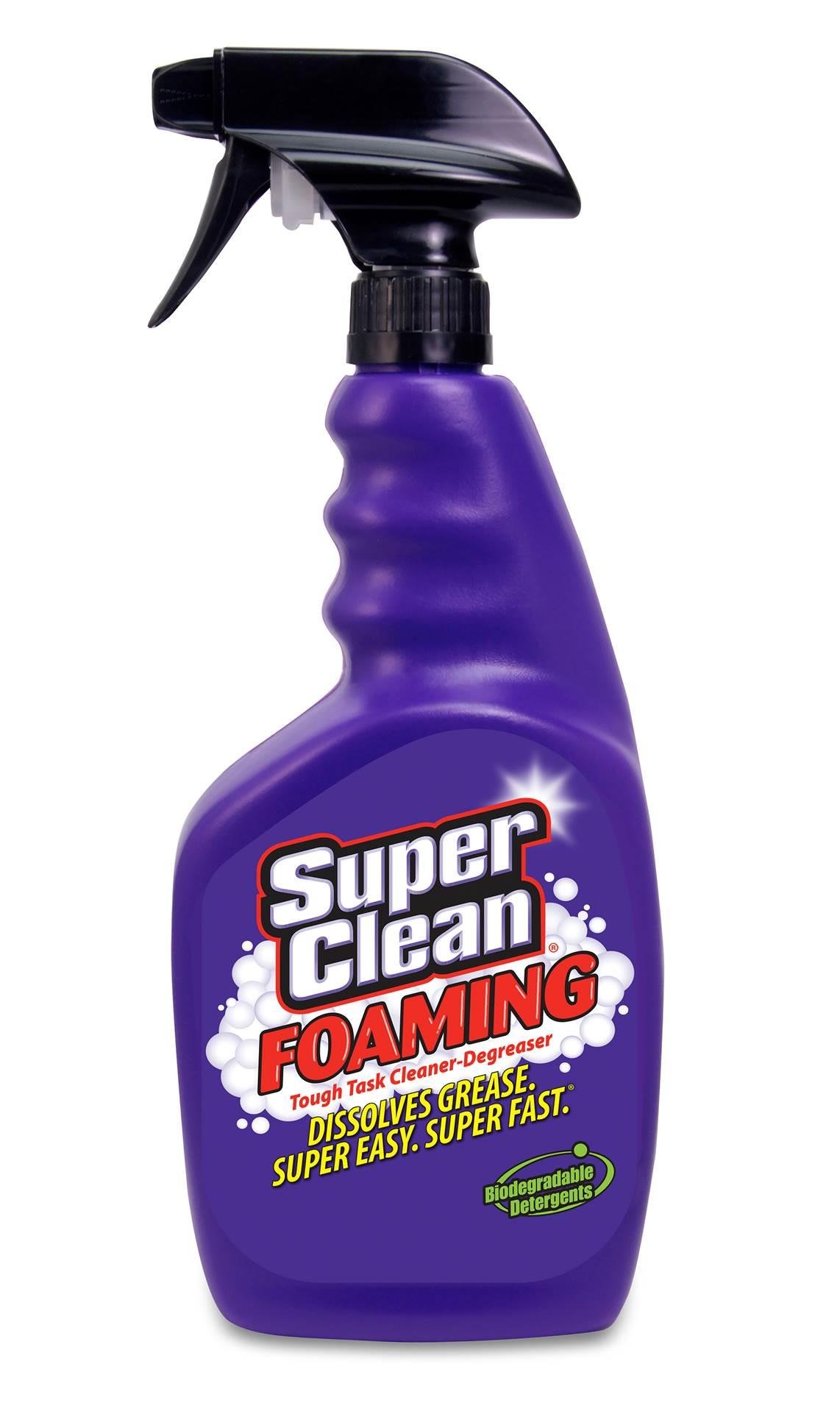 Super Clean Foaming MultiSurface All Purpose Cleaner Degreaser Spray, Biodegradable, Full