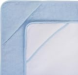 Adore Home Hooded Baby Towel Pack of Two 100% Cotton 65x65cm Blue White view 2