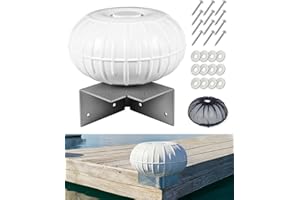OCEANBROAD Dock Bumpers Wheel, Corner Boat Dock Wheel Bumper, 12.6-Inch Inflatable Marine-Grade PVC, Smooth Rolling Design wi