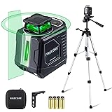 Firecore Laser Level with Tripod, 82Ft Green Self